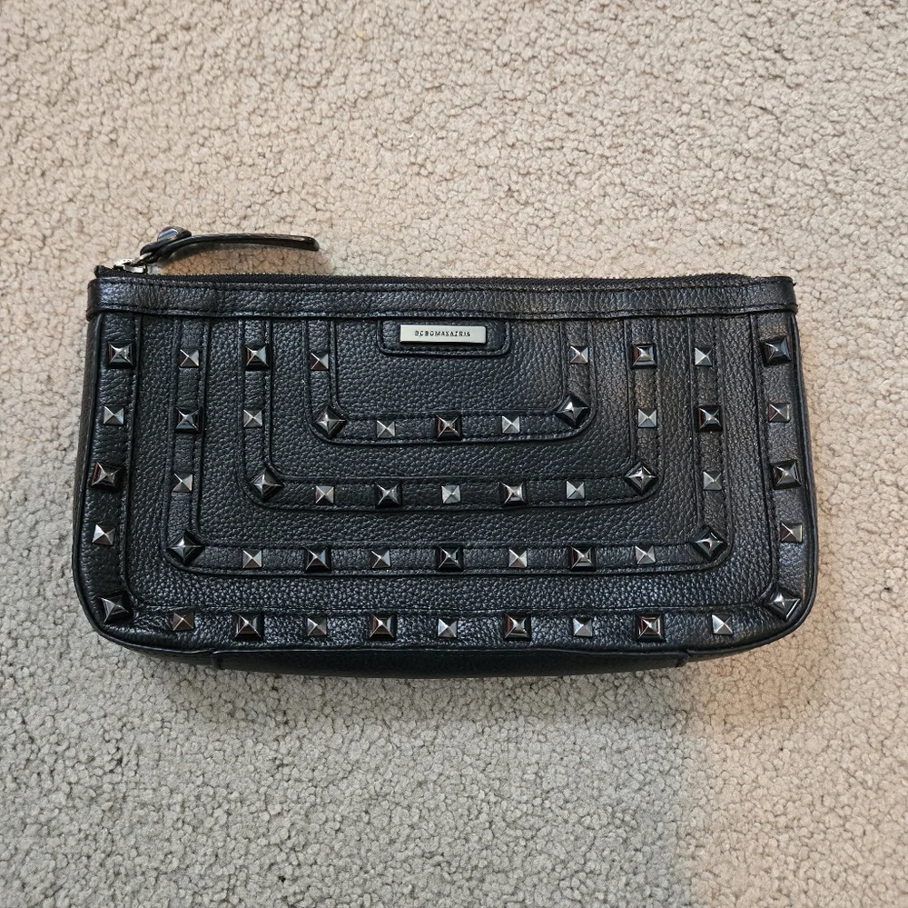 BCBG Black Studded Clutch
